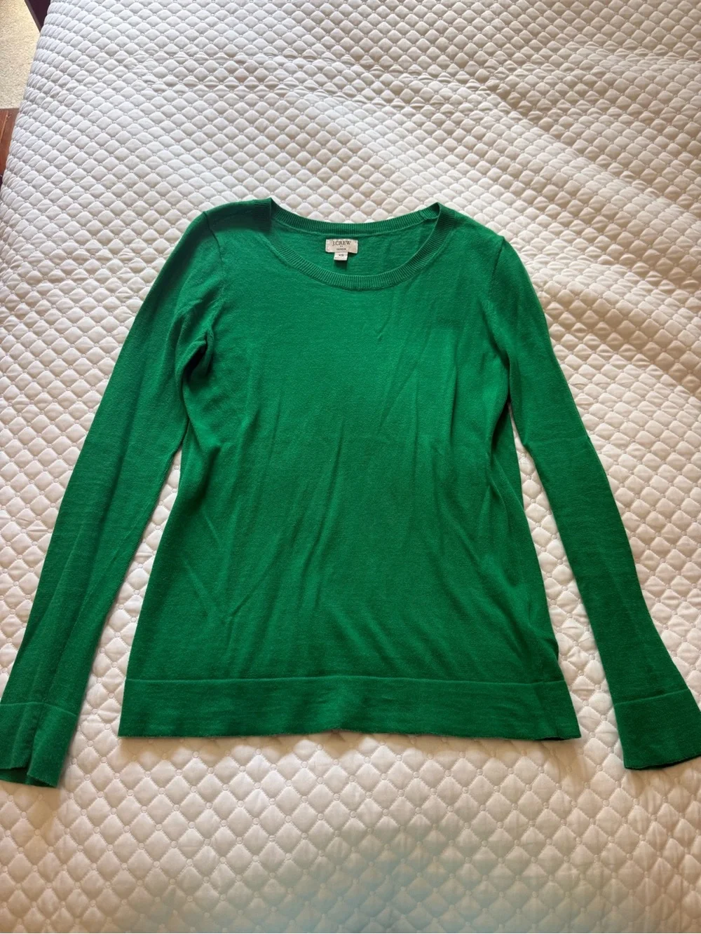 J. Crew Kelly Green Crewneck Sweater
